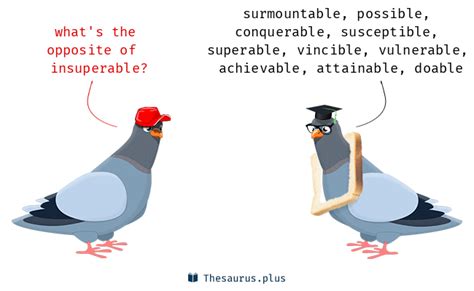 insuperable antonyms|INSUPERABLE in Thesaurus: 100+ Synonyms & Antonyms for .